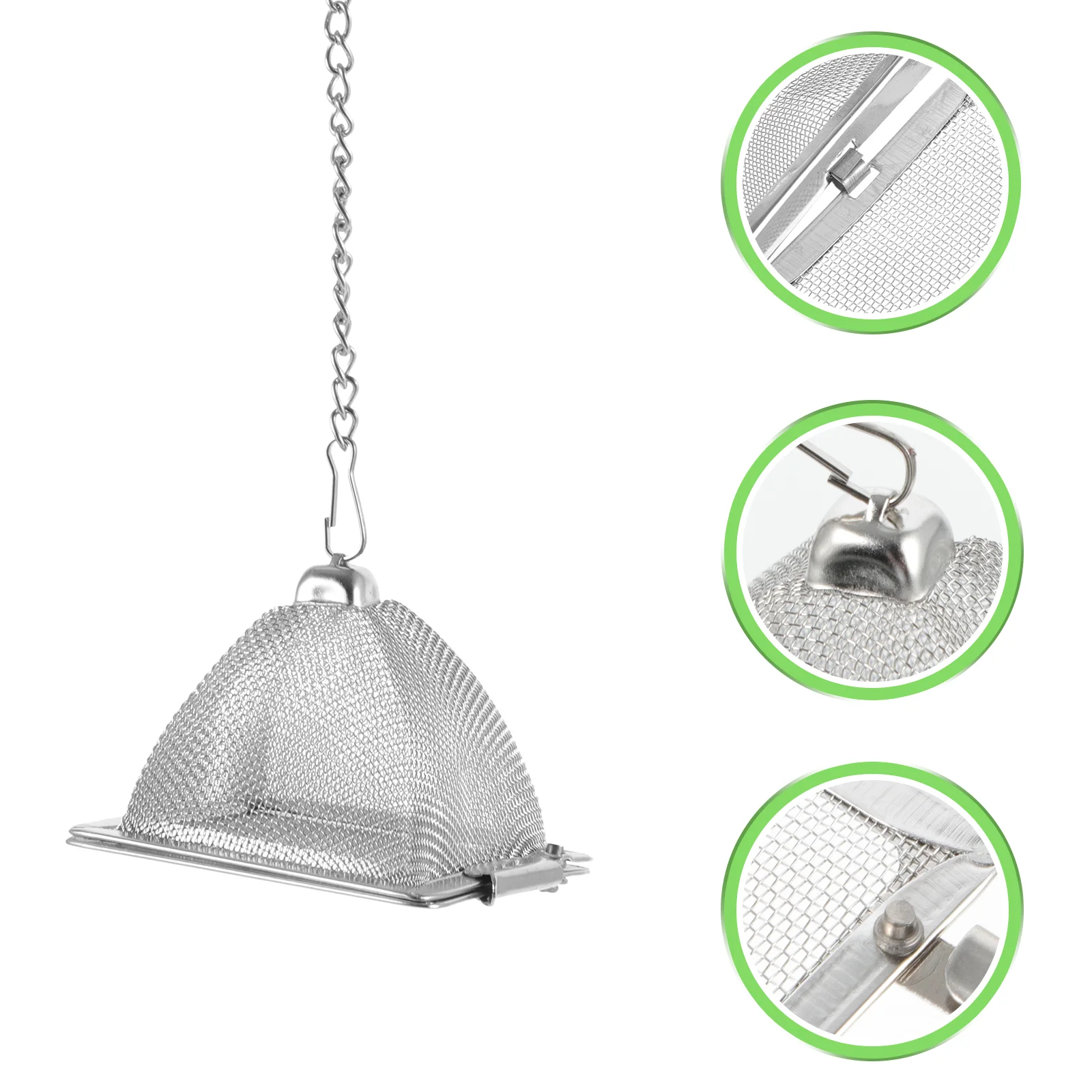 Pyramid Tea Strainer Loose Leaf Infuser Filter Teapot Farmhouse Seasoning Stainless Steel Spice Old Fashioned Leaves Travel