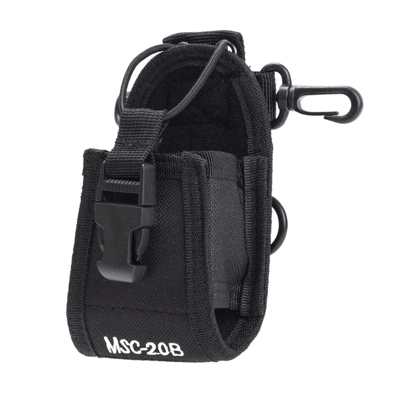 1x MSC-20B Walkie Talkie Nylon Pouch Case Holder Radio Nylon Bag For BAOFENG High Quality Accessories