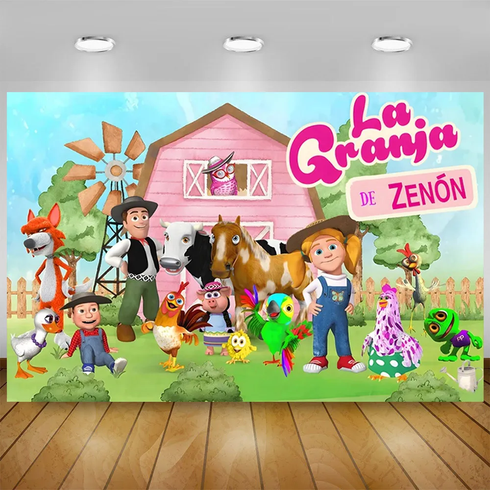 La Granja Zenon Farm Декор для дня рождения Одноразовая посуда Бумажная тарелка Чашка