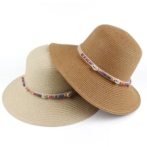 Bohemia Handwork Sun Hat Women Solid Western Cowboy Hat Lady Beach Hombre Straw Panama Hat Sun Prote in Pakistan
