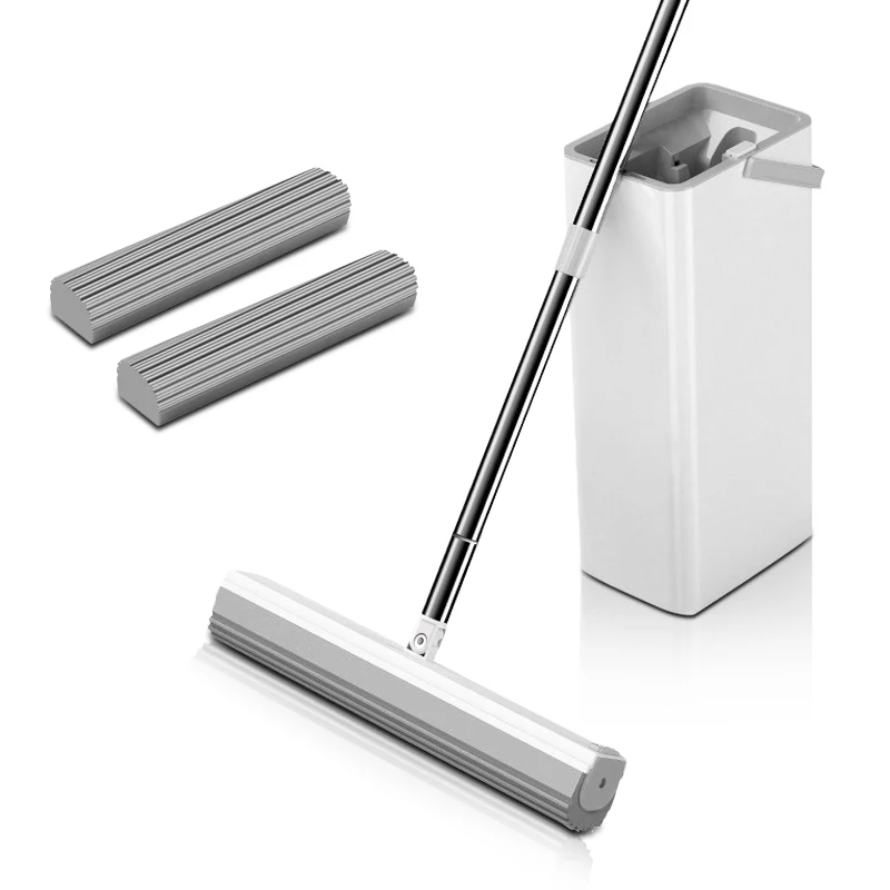 Волшебная Швабра для ленивых свободных рук устройство чистки пола с ведром