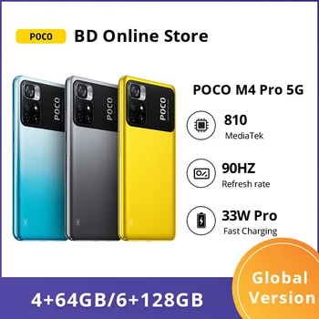 הגלובלי גרסה POCO M4 פרו 5G 64GB/128GB Smartphone MTK Dimensity 810 6.6 