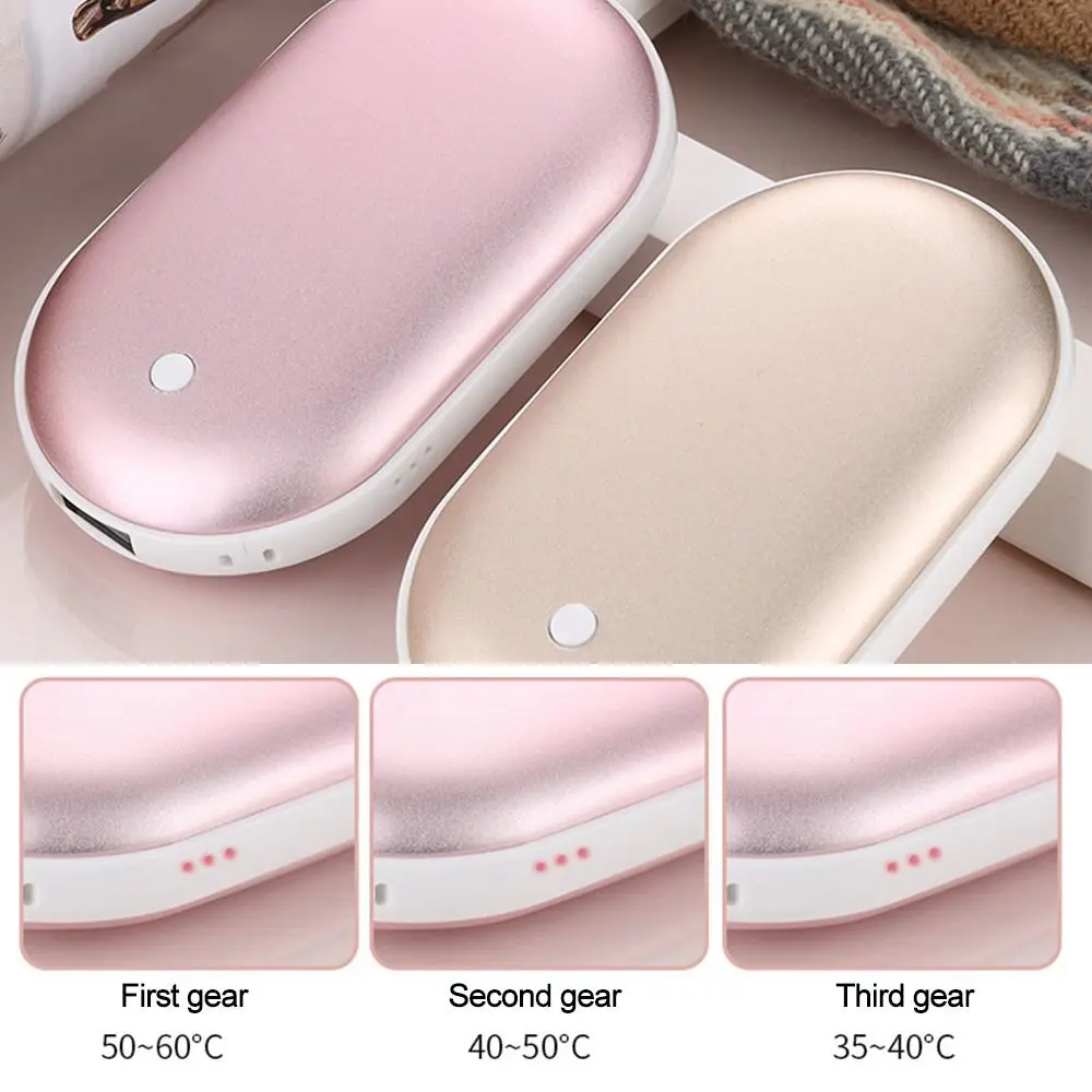 New Winter Portable Pocket Hand Warmer Charger USB Rechargeable Heater Power Bank images - 6