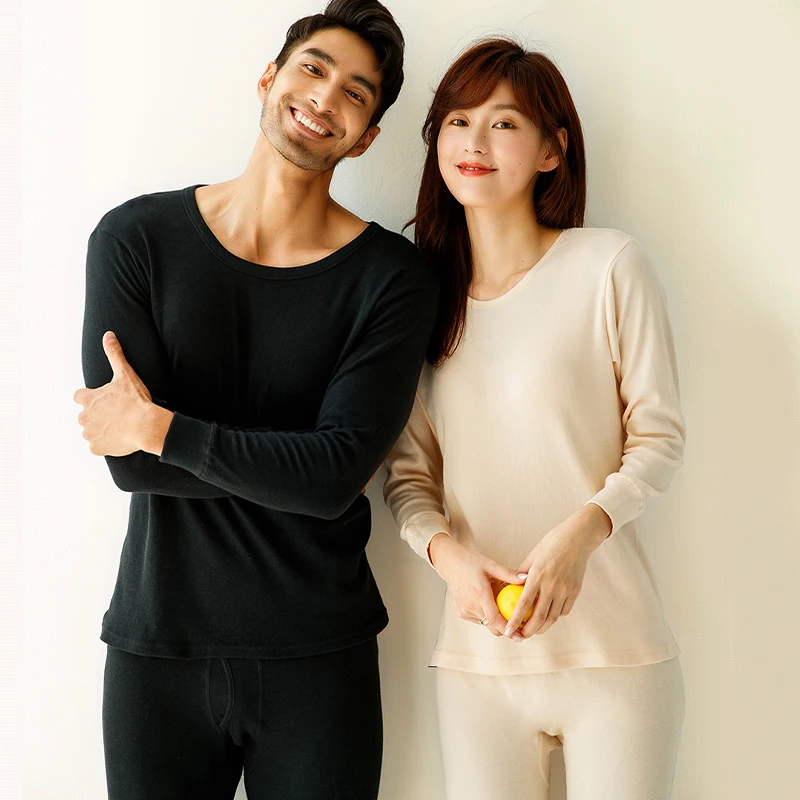 

Johns хлопковое нижнее белье 2 термобелья для женщин теплые длинные пижамы для мужчин и женщин термокомплект одежда для женщин 100% зимняя одежд...