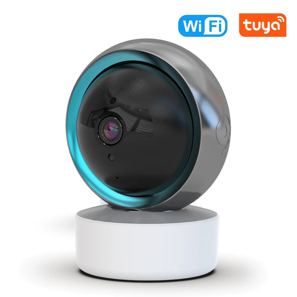 Tuya Smart Life 3MP WiFi Mini IP Camera Indoor Home Security Wireless 1080P Camera Auto Tracking IR Night Vision Motion Alert