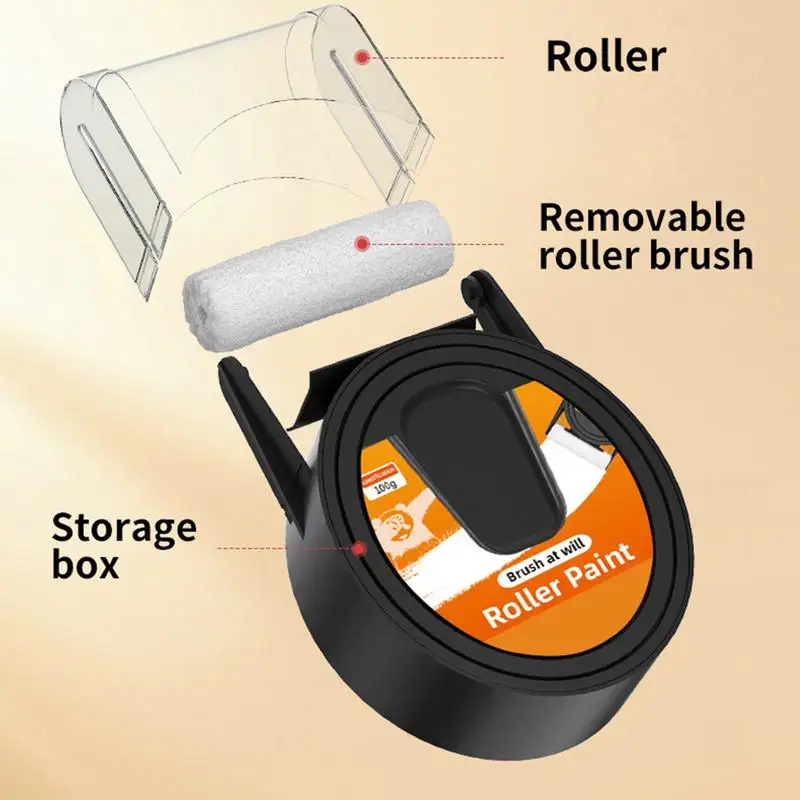 100 г настенной краски валик для ретуши кисть рисования в рулоне ремонтная паста