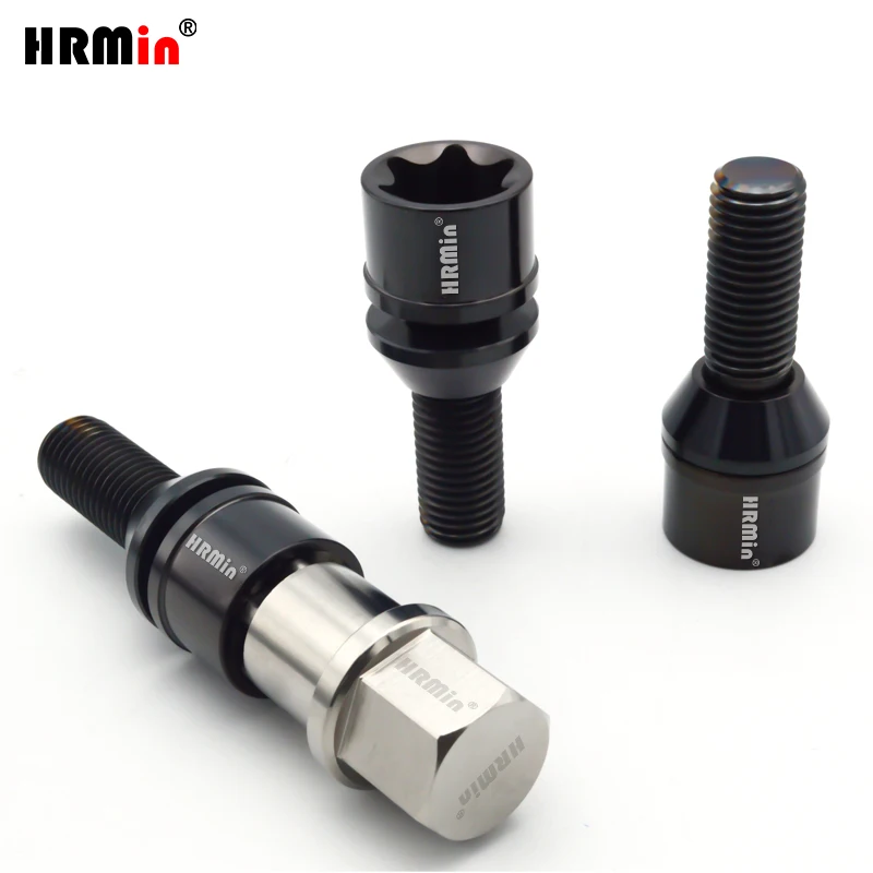 Фото Титановый колесный болт HRMin Gr5 M14x1.25x28/30/35/45мм M12x1.5x28-45 для BMW, Mini, Toyota или старых моделей BMW, с конической шайбой в комплекте. №2
