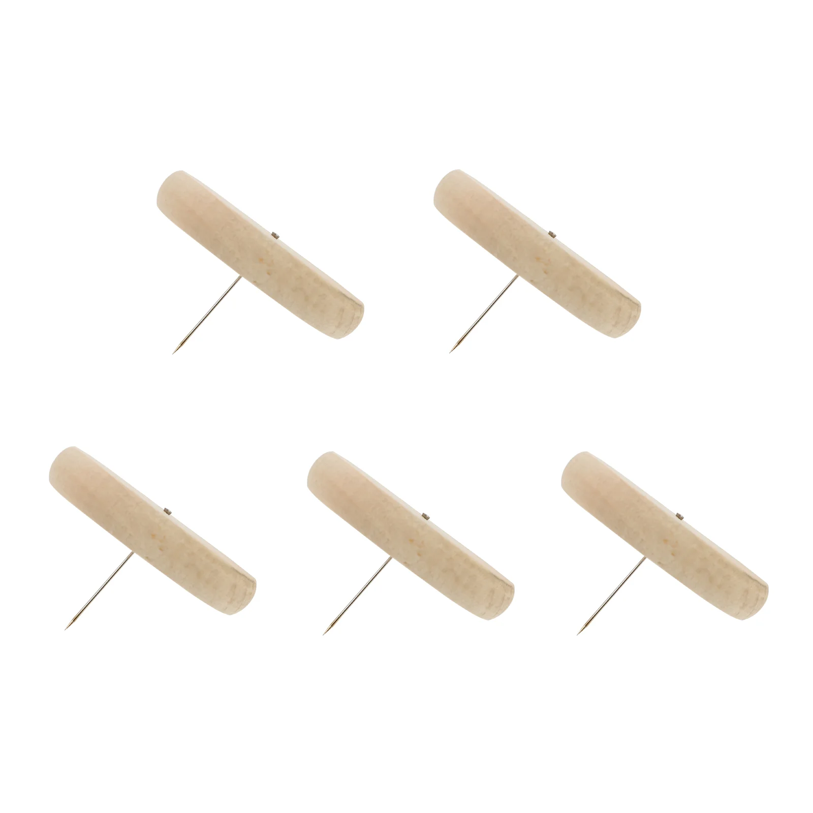 

5 Pcs Poke Stand Felting Animal Wooden Base Mini Action Figures Needle Dolls Display Holder