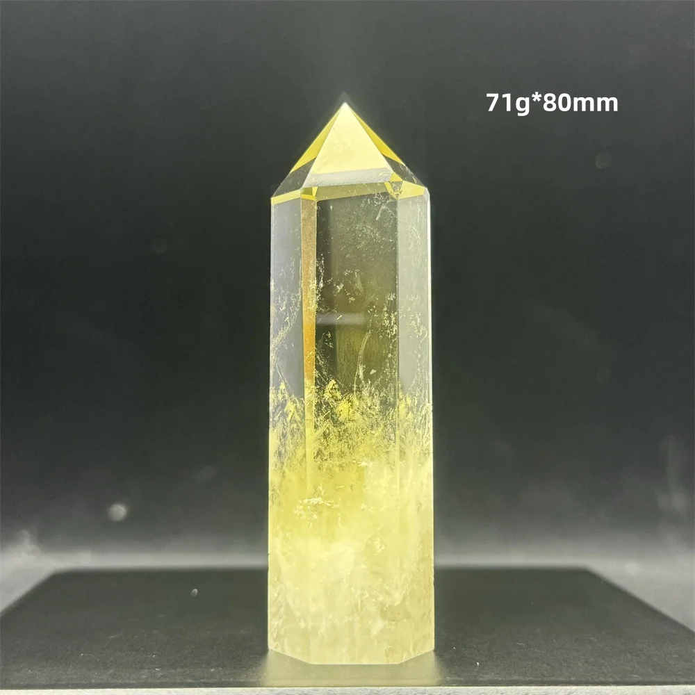 Натуральный цитрин обелиск Кварцевая палочка украшение для дома