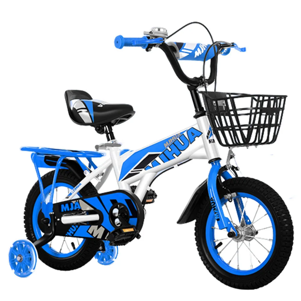 

18/20 Inch Bicycle Children's Bike Height Can Be Adjusted Freely Rubber Tires Comfort Grip Flash Training Wheel