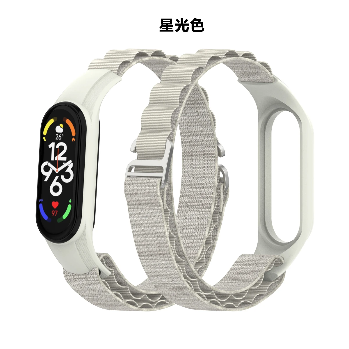 Alpine Loop Band For Xiaomi Mi Band 6 7 Strap Wristband Sport Nylon Replacement Bracelet Correa Smartwatch Accessories Miband543