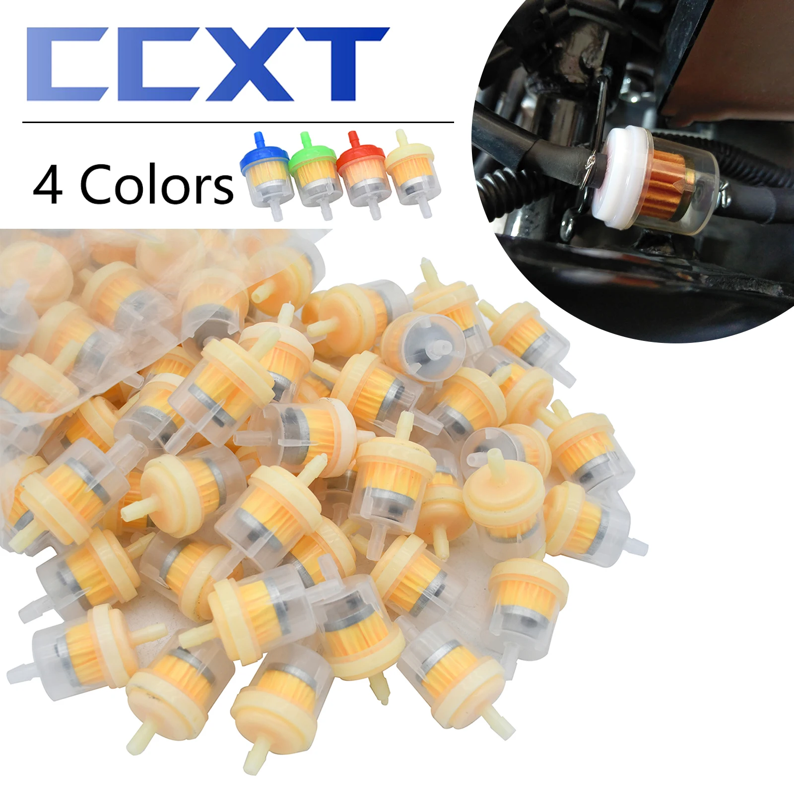 100 шт. мотоцикл квадроцикл скутер велосипед масляный фильтр линейный газовый