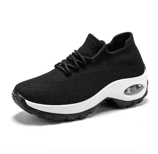 

Кроссовки женские ортопедические, на платформе, белые, черные или красные