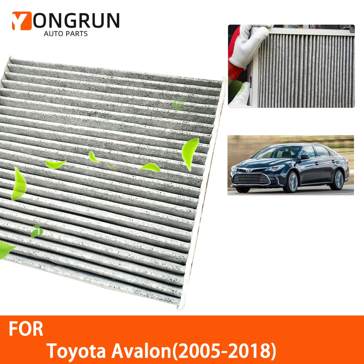 Воздушный фильтр в салон автомобиля для Toyota Avalon 2005-2018 Auto ФИЛЬТРЫ из углеродного