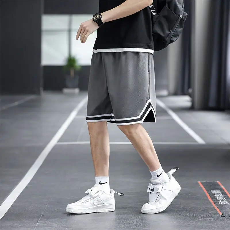 Summer men's shorts casual breathable quick-drying sports pants men's jogging fitness basketball training shorts