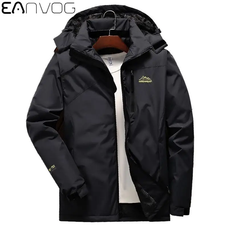 

Ski Jacket Men Warm Suit Skiing Snowboarding Winter Outdoor Coat Thick Hooded Windproof Size Sports Clothing Plus Size M-6XL