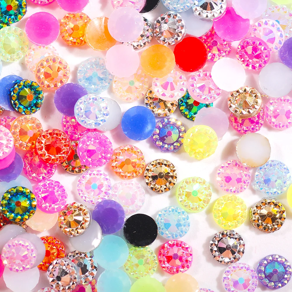 

Высококачественный 4/5/6 мм кристалл AB Смола без термического ремонта Стразы рукоделие домашний декор костюм ювелирные изделия игрушечный к...