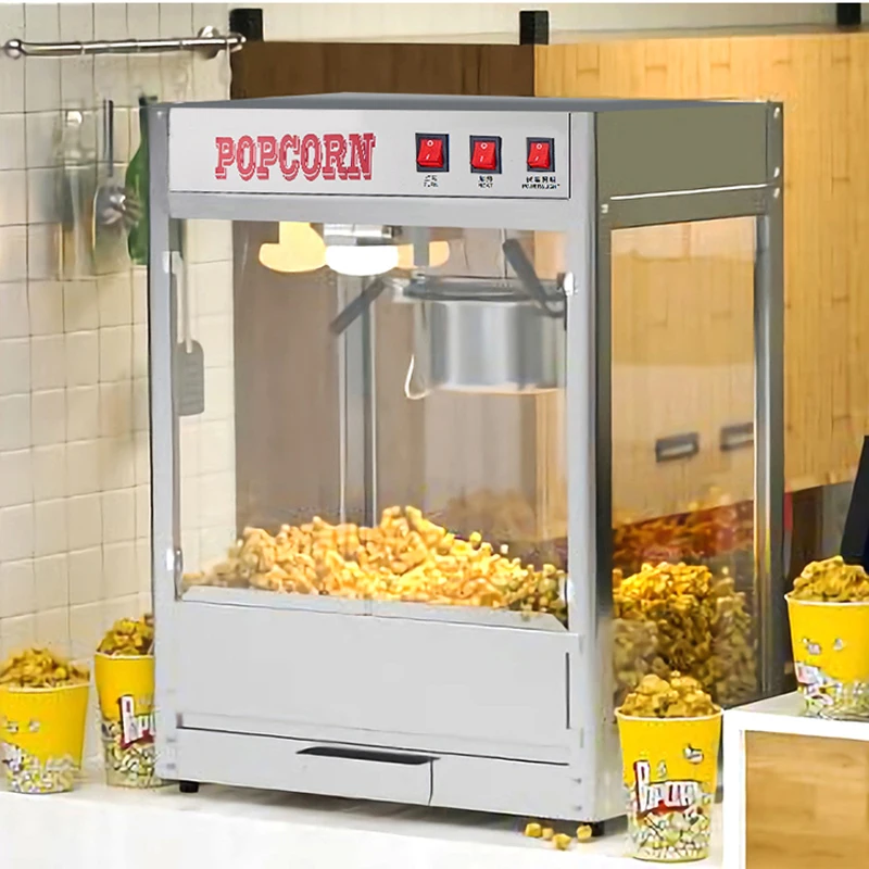 

Electric Popcorn Machine Theater Maker Fast Heating Professional 8OZ Automatic Commercial 220V