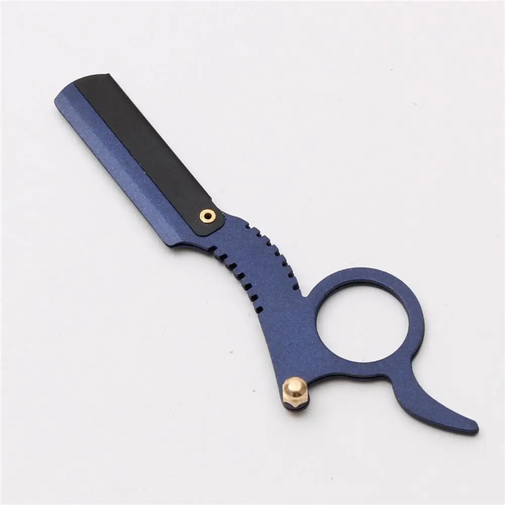 

Lightweight Practical High Strength Barber Razor Handle Tough Barber Razor Frame Straight Head for Home