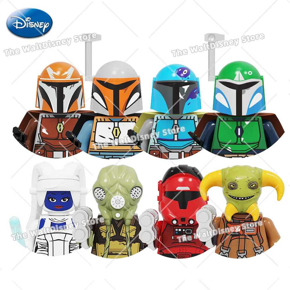 

Anime Mandalorian Figures Building Blocks Mandalorian Action Figure Assembled Doll Bricks Figurines Toys Children Birthday Gifts