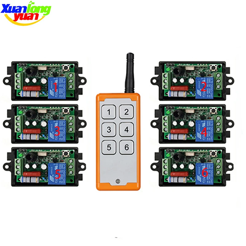 

Промышленное Беспроводное дистанционное реле дистанционного управления 1000 м, 220 В переменного тока, 1 канал, реле освещения, лампы, окон, гаражных дверей, жалюзи