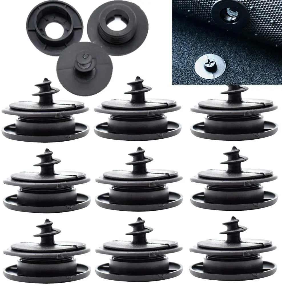 

10pcs Universal Car Floor Mat Clips Retention Holders Grips Carpet Fixing Clamps Buckles Anti Skid Fastener Retainer Resistant