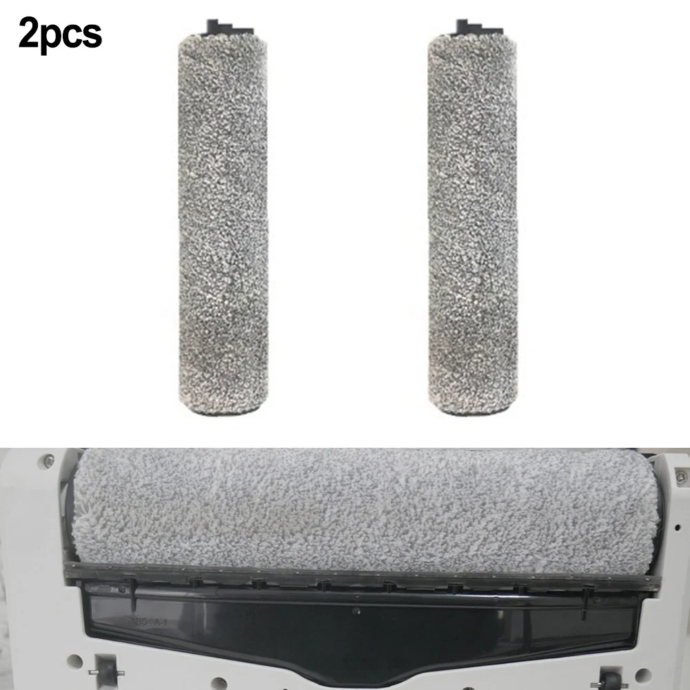 

2 Pcs Roller Brush For Redkey W12 3-in-1 Self-cleaning Vacuum Cleaner Sweeping Robot Wet Dry Cordless Vacuum Cleaner Accessories