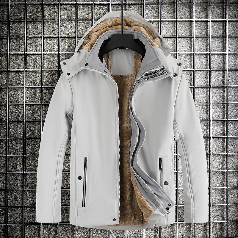 Brand Winter Parkas Men Warm Thick Windproof Jacket Men Quality Multi-pocket Hooded Coat Men's Fashion Waterproof Outwear L-7XL