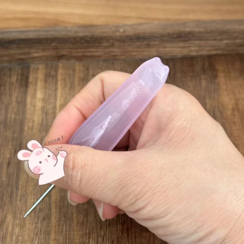 Семь игл, квадратная смола, фиолетовая голова кошки, игла пятого поколения, готовый запуск крючком (art.: 3920ce830b0db) - 3920ce830b0db