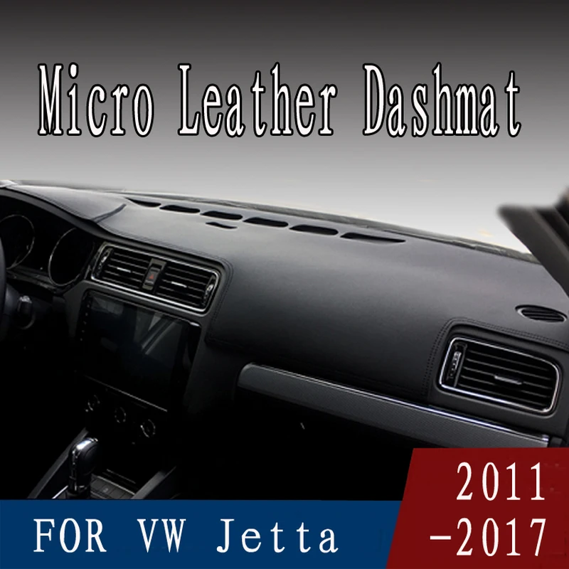 

For Vw Volkswagen Jetta Mk6 A6 C6 2011-2018 Leather Dashmat Dashboard Cover Accessories Pads Dash Mat Sun Shade Carpet