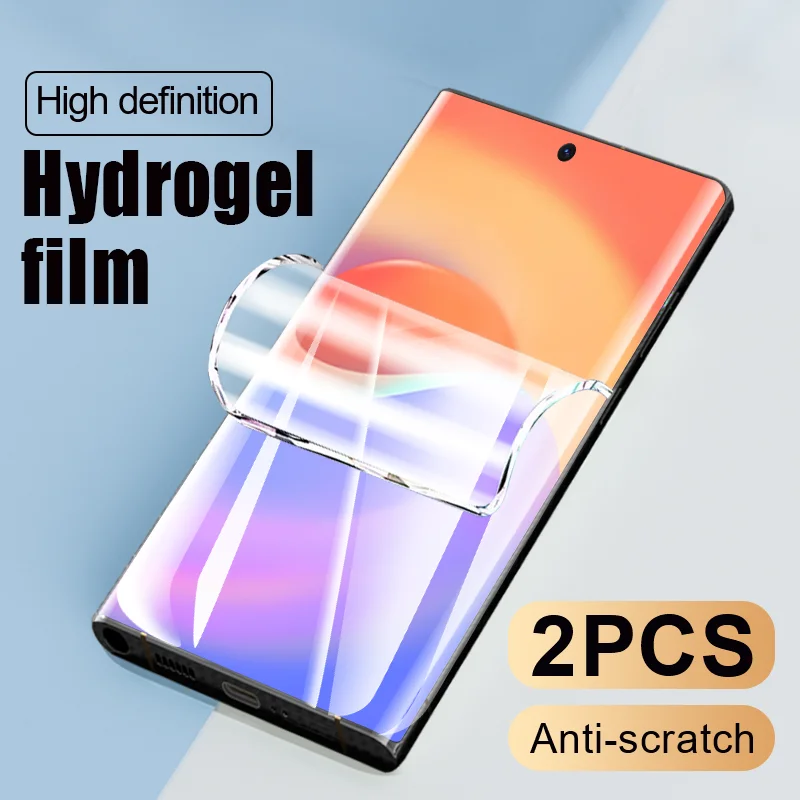 Гидрогелевая пленка для защиты экрана телефона 2 шт. Samsung Galaxy S24 Plus S23 Ultra S22 S21 S20 S10