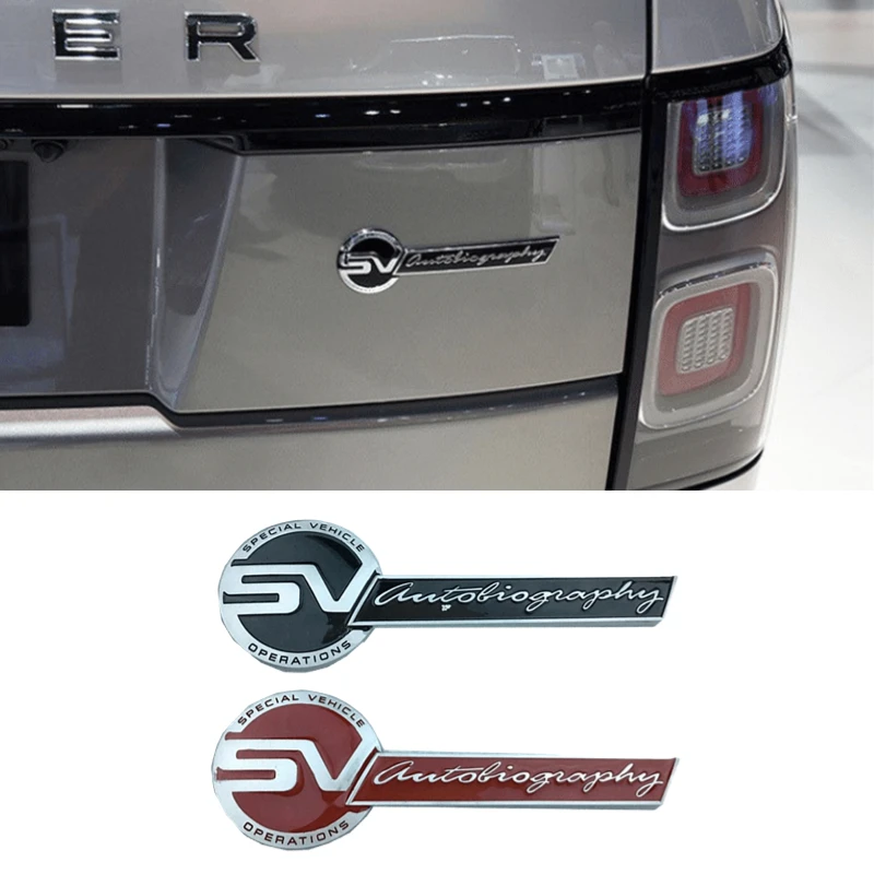 

Car Rear Emblem Sticker Decoration for Land Rover SV Autobiography Logo Range Rover Velar Sport Evoque Discovery 2 3 4 Defender