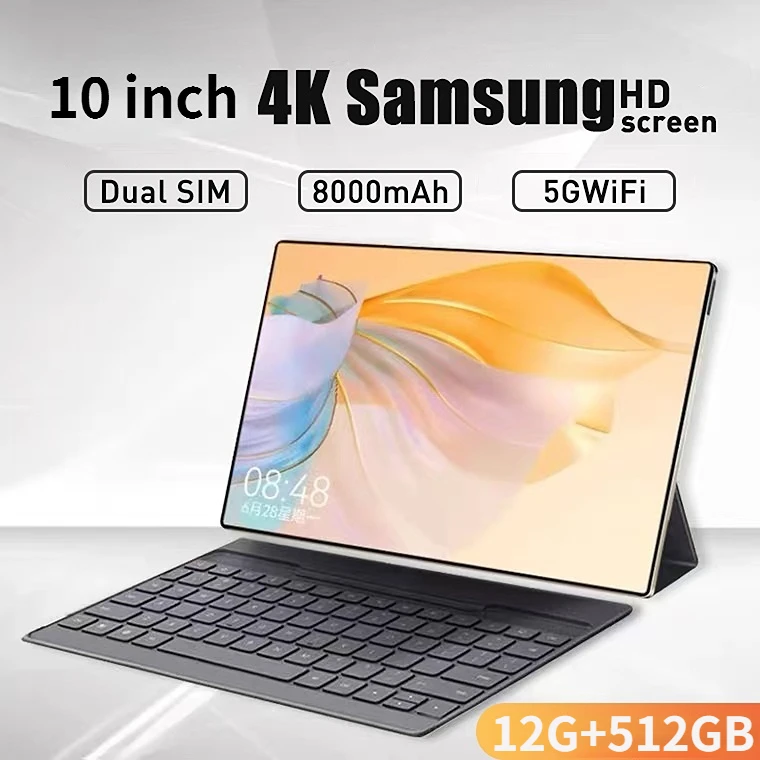 

Новинка 2023, HD 4K экран, планшет с глобальной прошивкой, Android 11,0, 12 Гб ОЗУ, 512 Гб ПЗУ, планшетный ПК, телефон с двойной SIM-картой или Wi-Fi планшетом