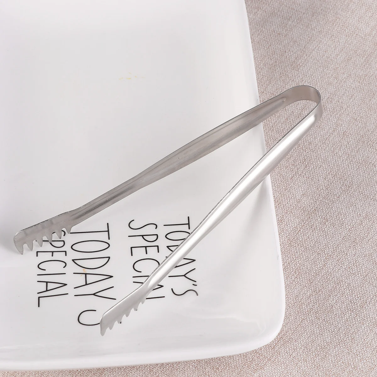 

Tongs Ice Serving Mini Sugar Tongcooking Bar Cubes Stainless Kitchen Leaf Pasta Coffee Bread Cube Appetizer Clips Fruit Grill