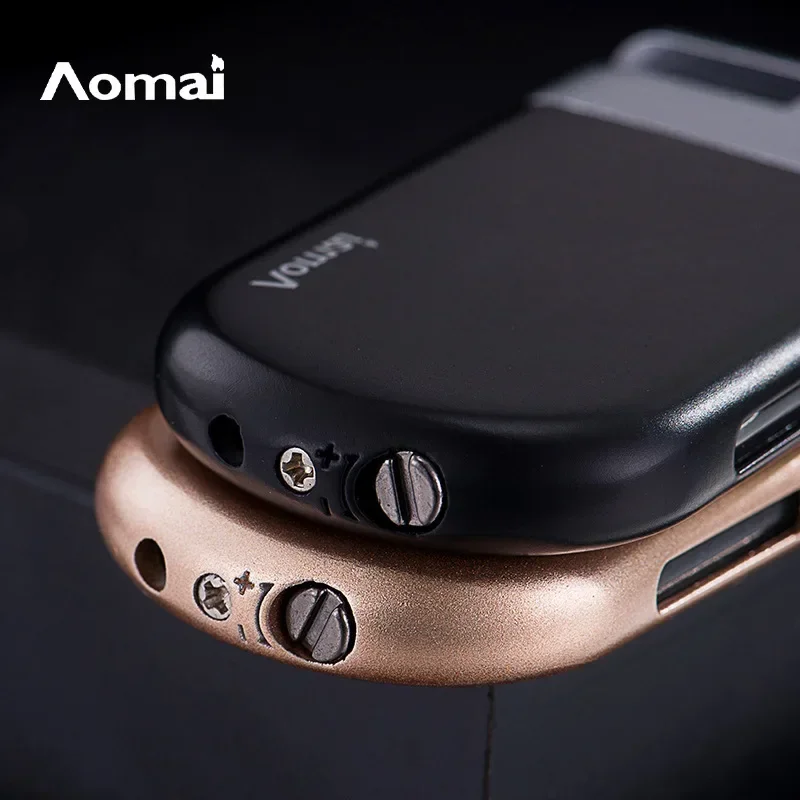 Креативная ультратонкая наклонная пожарная надувная зажигалка с синим пламенем