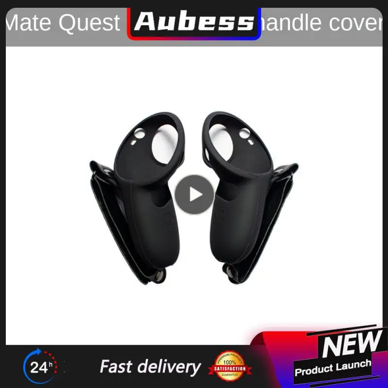 

1~8PCS Handle Cover Red Tough Protective Case Non-slip Cover Drop Protection Buffer Non-slip Silicone Case Black