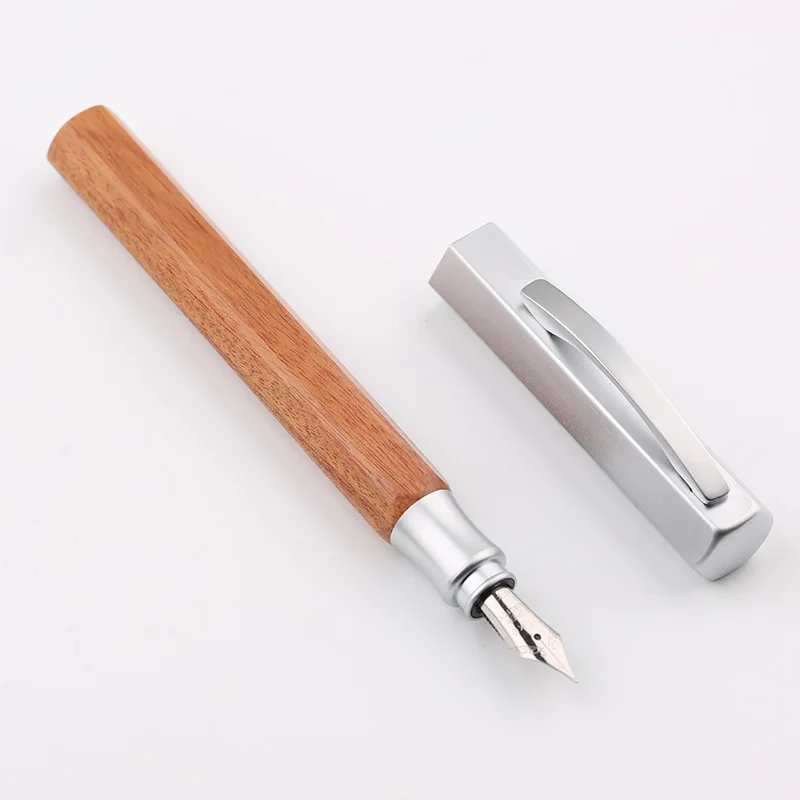 

Ручка перьевая Majohn Nianhua деревянная, 0,38 мм, с медной крышкой