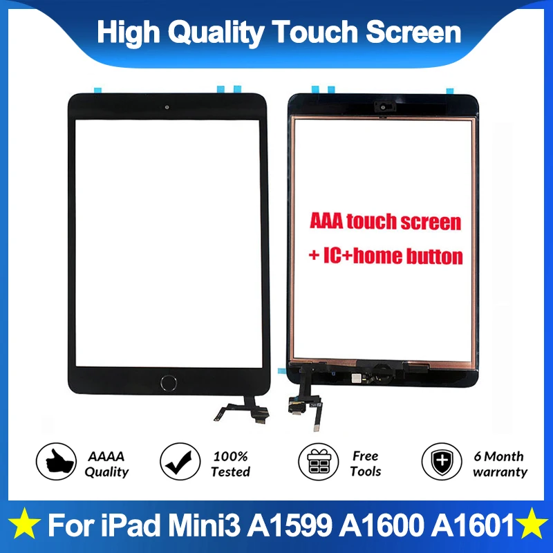 Сенсорный экран для iPad Mini 3 Mini3 стеклянный сенсорный с цифровым преобразователем