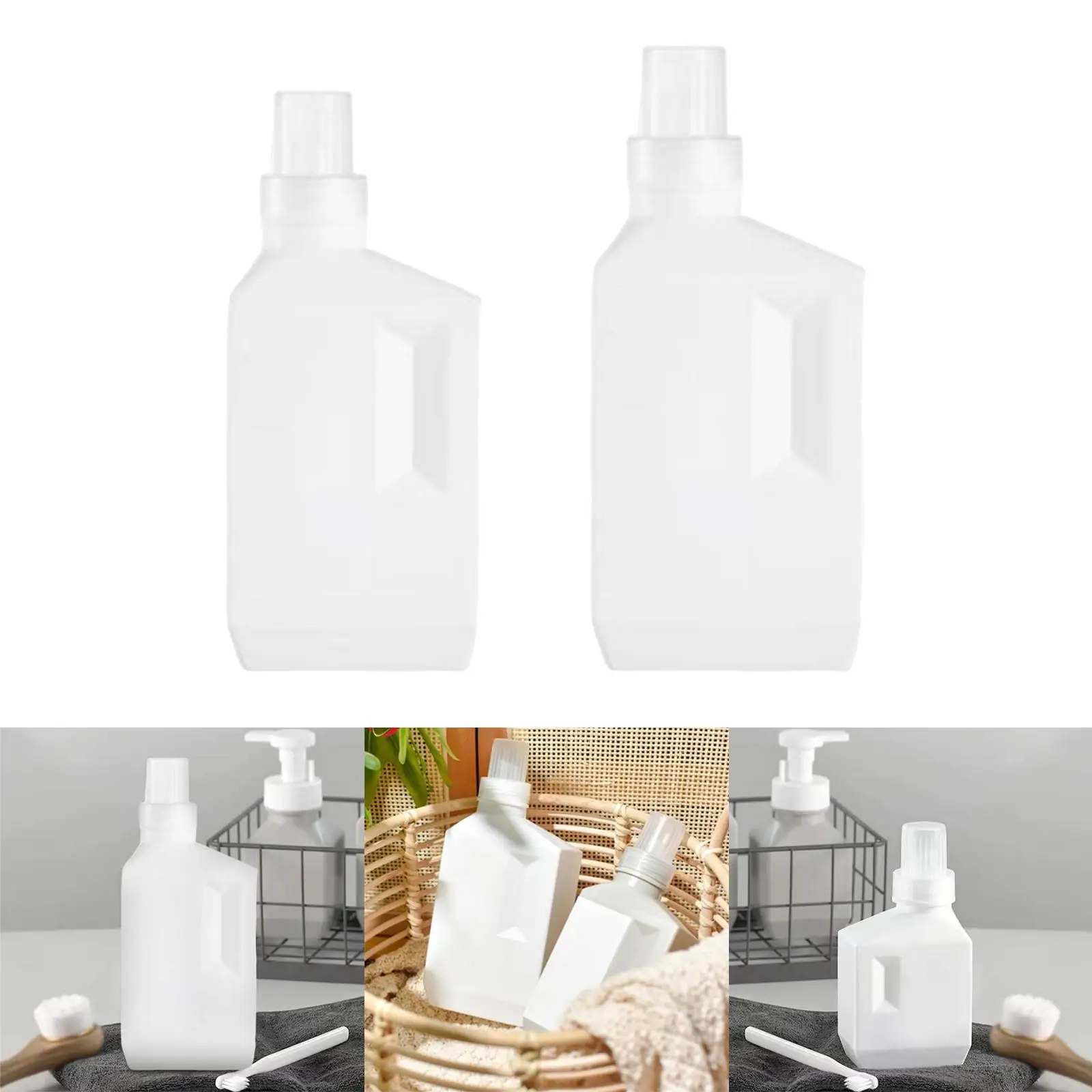 Белый пустой контейнер для стирального порошка PE легкая замена хранения