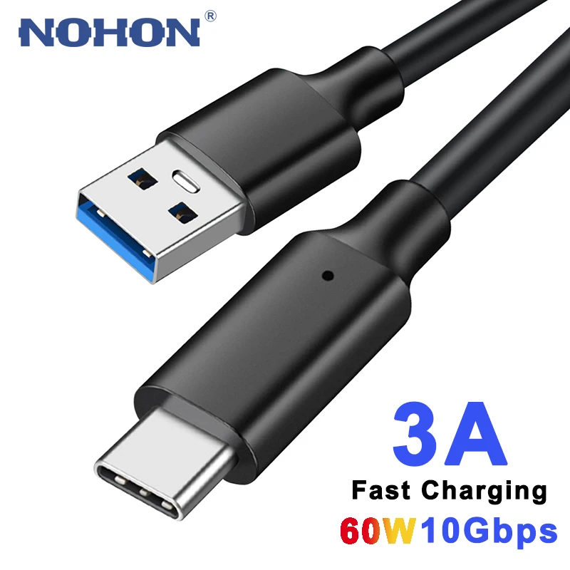 

USB 3.2 Type C Cable For Samsung S22 S23 Xiaomi Mi 12 13 Pro 3A Fast Charging Data Cord Gen2 10Gbps USB C SSD Hard Disk Wire 3m