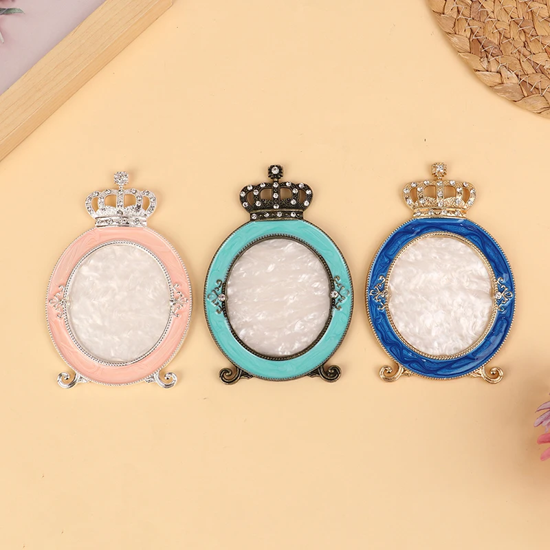 

1PC Crown Pearl Rhinestones Nail Color Palette Gel Polish Pallet Drawing Paint Plate Pad Manicure Nail Art Display Shelf