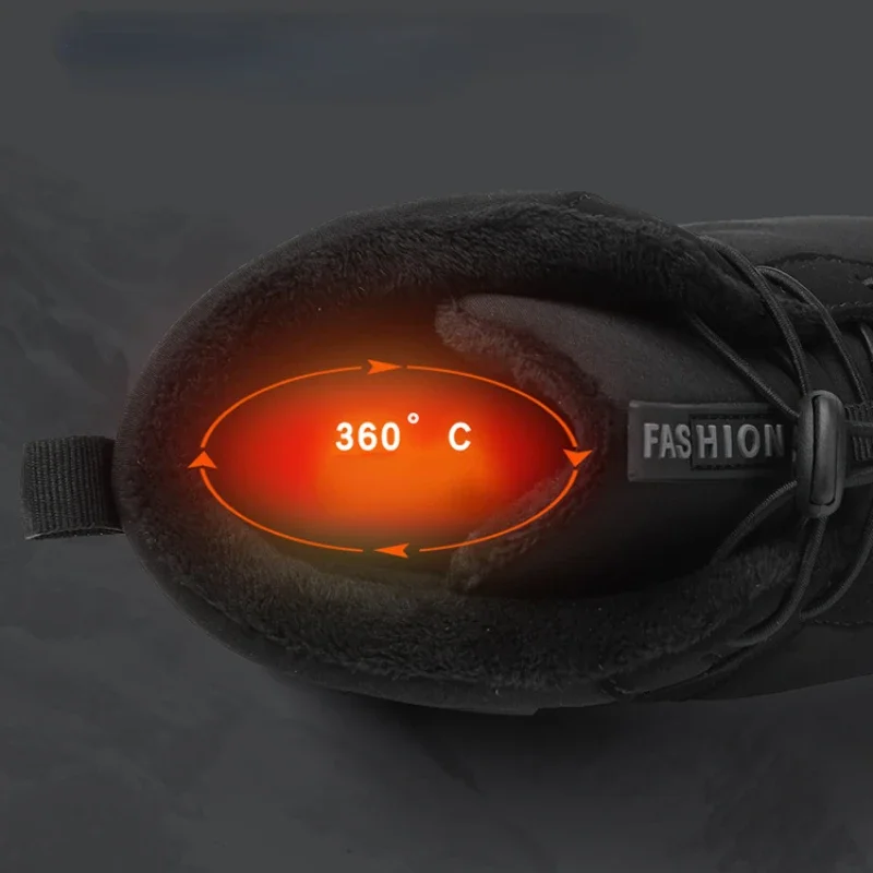 Мужская походная обувь в стиле поп зимняя теплая женская для босиком