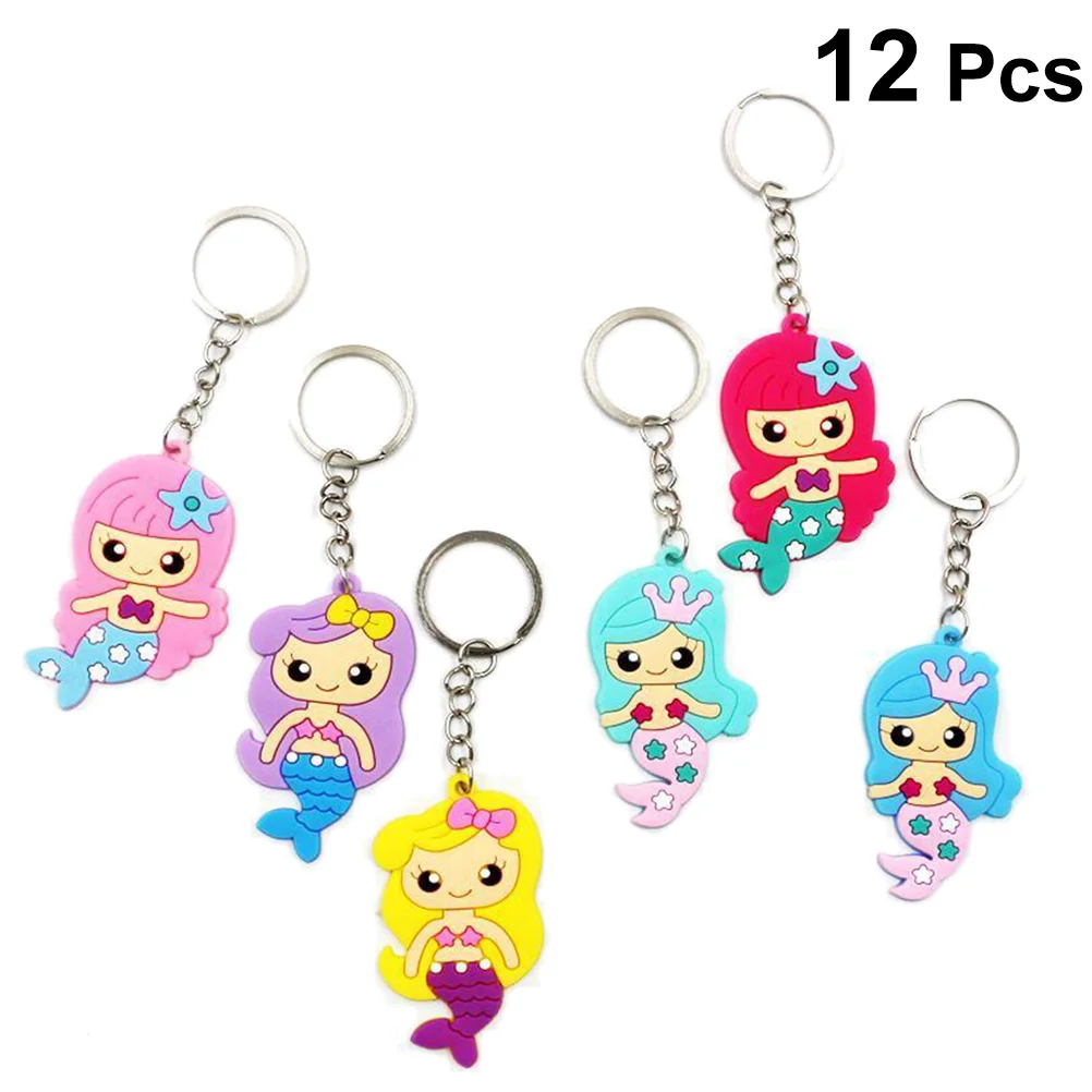 

12PCS DIY Accessories for Handbags Keychain Key Chains Key Rings Cartoon for Boys Kids