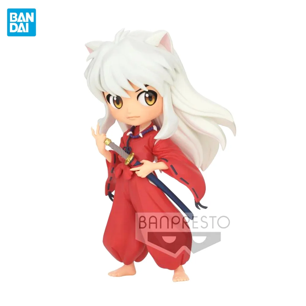 

Bandai Original Inuyasha Qposket Anime Figure BANPRESTO PVC Action Figures Japanese Collectible Model Kawaii Figurine Toys Gifts