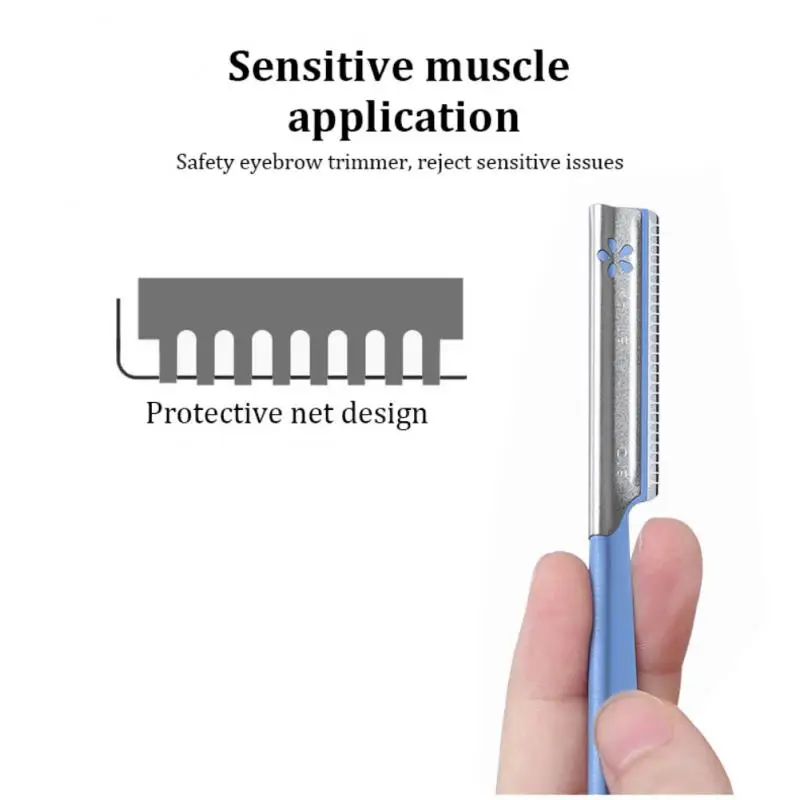 

1pcs Eyebrow Trimming Knife Sharp Mesh Eyebrow Scraper Beginner Eyebrow Trimmer Beauty Tool Eyebrow Scraper Cosmetics Tools