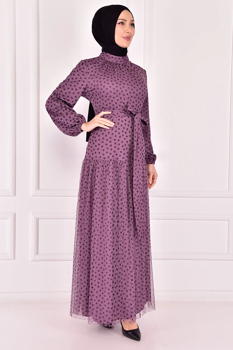 

Belt Gauze Dress Lilac ASM2444