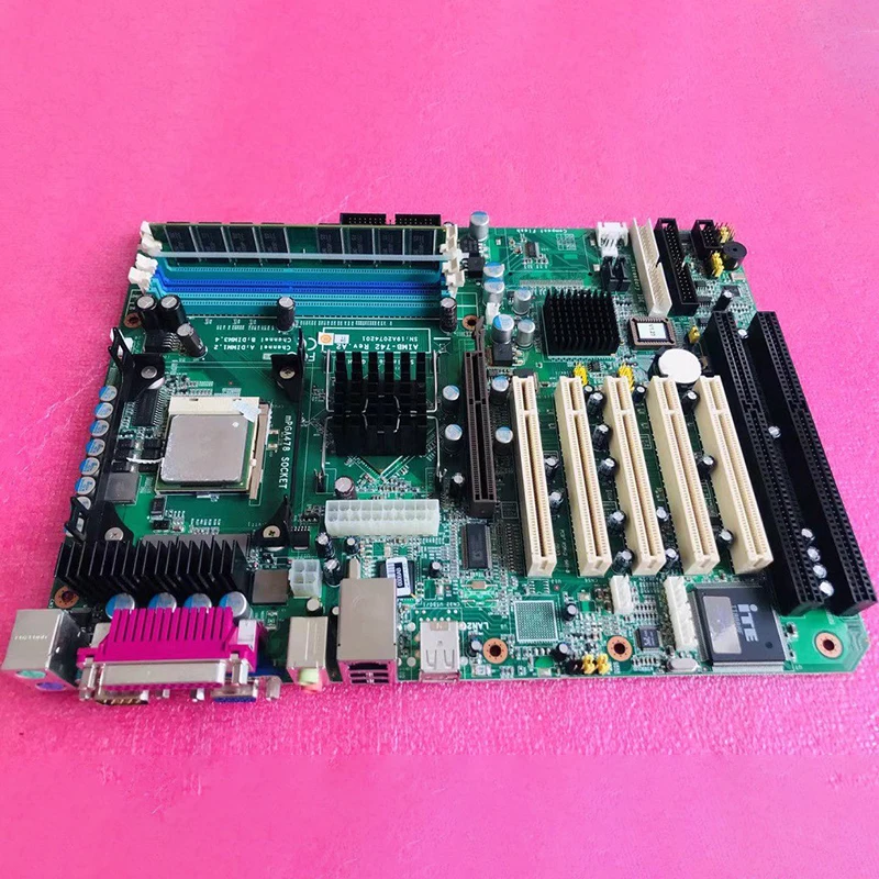Промышленная компьютерная материнская плата с 2 слотами Isa для Advantech AIMB-742 AIMB-742VE A2