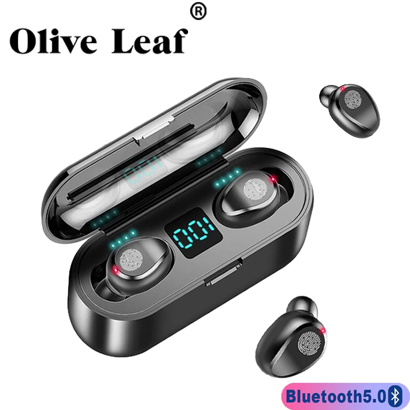 

Wireless earphones TWS Bluetooth headphones gaming headset waterproo for Xiaomi OnePlus Huawei Redmi iPhone Phone earbuds F9-8