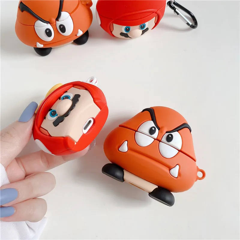 Защитный чехол Super Mario для AirPods 1/2-Pro 3 Generation Беспроводная Bluetooth-гарнитура защитный