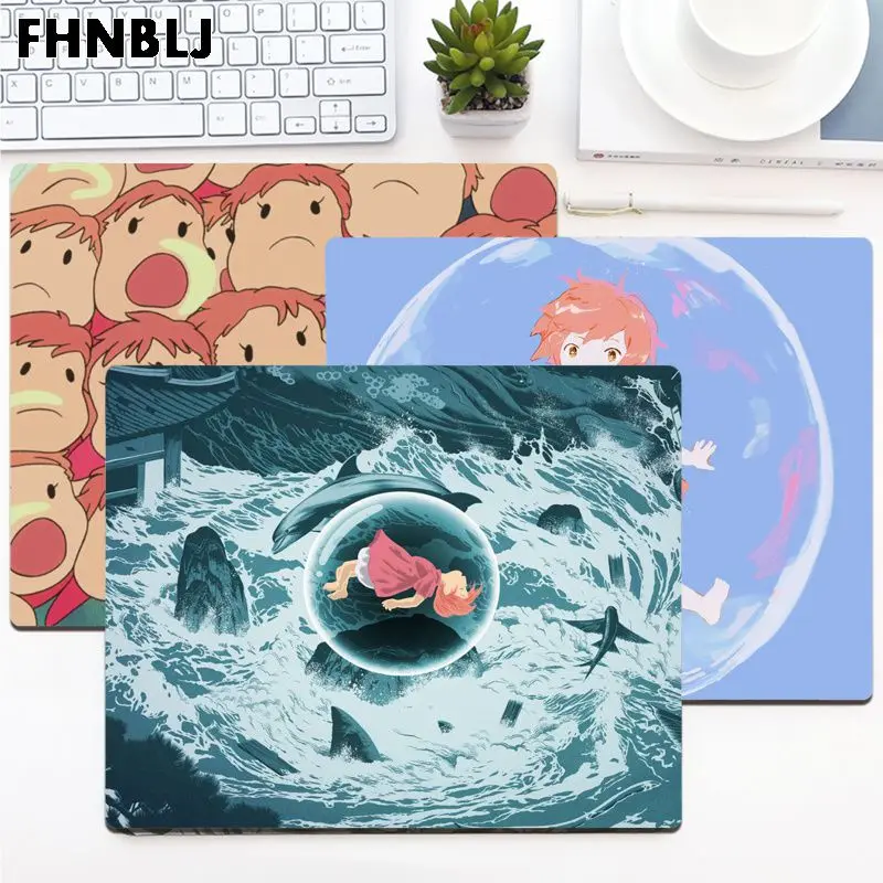 

FHNBLJ Hot Sales Anime Ponyo On The Cliff Office Mice Gamer Soft Mouse Pad Top Selling Wholesale Gaming Pad mouse